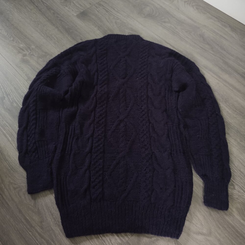 NWT Gamboa Alpaca Sweater for Men Hand Knitted Cabled Sweater - Picture 6 of 12